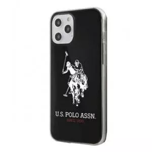 U.S. POLO Silicone Big Horse Black pentru Apple iPhone 12 Pro Max 3700740487525