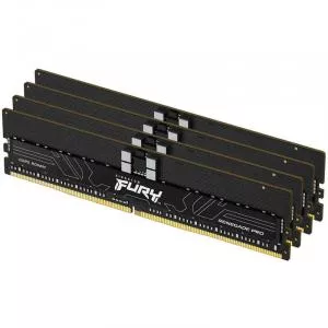 Kingston 64GB 5600MT/s DDR5 ECC Reg CL36 DIMM (Kit of 4) FURY Renegade Pro XMP KF556R36RBK4-64