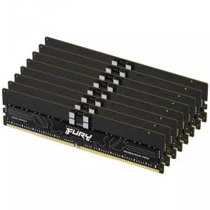 Kingston 128GB 5600MT/s DDR5 ECC Reg CL36 DIMM (Kit of 8) FURY Renegade Pro XMP KF556R36RBK8-128
