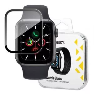 Wozinsky Watch Glass Hybrid for Apple Watch 6 44mm / Watch 5 44mm / Watch 4 44mm / Watch SE 44mm Black