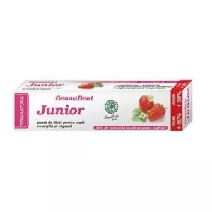 VivaNatura Pasta de dinti GennaDent Junior Capsuni 50ml
