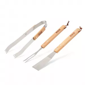 Family Pound Set de ustensile cu maner de lemn - 3 piese