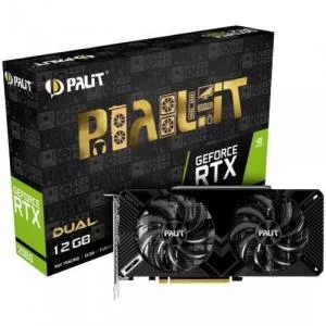 Palit GeForce RTX 2060 Dual 12GB, GDDR6, 192bit NE62060018K9-1160C