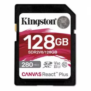 Kingston 128GB Canvas React Plus SDXC  SDR2V6/128GB