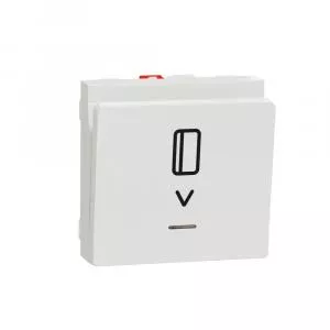Schneider Electric Intrerupator cartela NO/NC 10A 2 module Noua Unica NU328318, alb