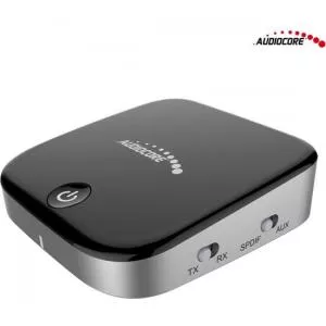 AUDIOCORE Adaptor bluetooth 2 in 1, transmitator, receptor, AC830, negru