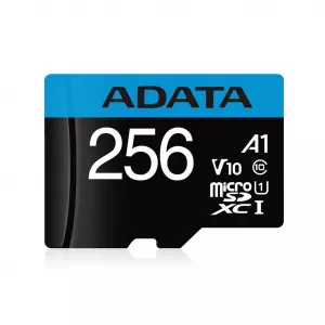 A-Data Premier 256GB MicroSDHC + Adaptor AUSDX256GUICL10A1-RA1