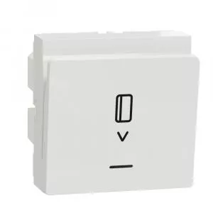 Schneider Electric Intrerupator cartela temporizare 8A 2 module Noua Unica NU354018, alb