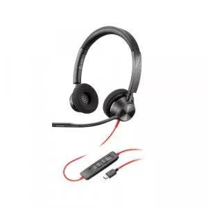 HP Poly Blackwire 3320 Stereo USB-C Headset +USB-C/A Adapter