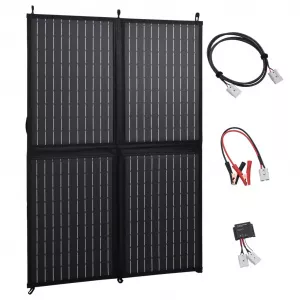 vidaXL Încărcător panou solar pliabil 100W 12V 92002