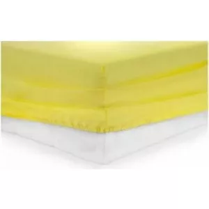 Heinner Cearceaf de Pat Bumbac cu Elastic 90x200 cm Galben
