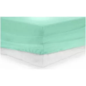 Heinner Cearceaf de Pat Bumbac cu Elastic 90x200 cm Turcoaz