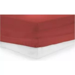 Heinner Cearceaf de Pat Bumbac cu Elastic 90x200 cm Rosu