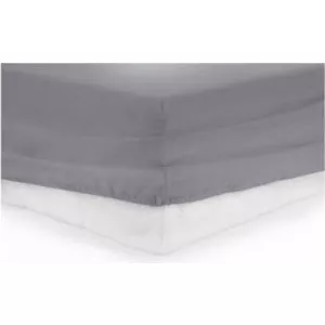 Heinner Cearceaf de Pat Bumbac cu Elastic 90x200 cm Gri