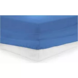 Heinner Cearceaf de Pat Bumbac cu Elastic 90x200 cm Albastru