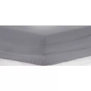 Heinner Cearceaf de Pat Bumbac cu Elastic 160x200 cm Gri