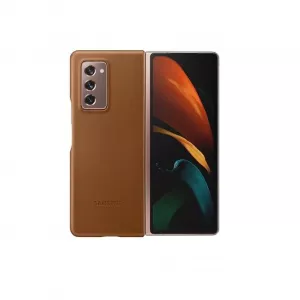 Samsung Leather Cover pentru Galaxy Z Fold 2 Brown