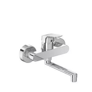 Ideal Standard Baterie cada-dus cu fixare pe perete Ceraflex pipa lunga