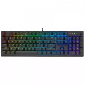 Corsair K60 RGB PRO Mechanical Gaming Keyboard — CHERRY VIOLA — Black CH-910D019-NA