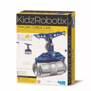 4M Kit constructie robot, Tin Can Cable Car Kidz Robotix