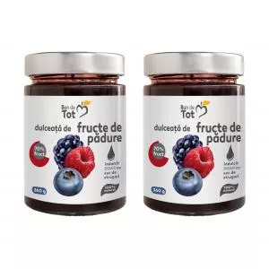 Bun de Tot Dulceata din Fructe de Padure fara Zahar 360g+360g