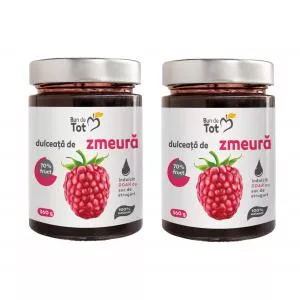 Bun de Tot Dulceata de Zmeura fara Zahar 360g+360g