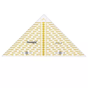 Prym Rigla tip triunghi de 45 de grade, pentru croitorie, patchwork, design grafic, gradata in cm 611313