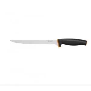 Fiskars Cutit pentru filetat Control+, otel inoxidabil, 22 cm (Portocaliu/Negru) 1074443
