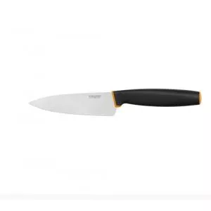 Fiskars Cutitul bucatarului Control+, mic, otel inoxidabil, 12 cm (Negru/Portocaliu) 1074448