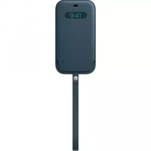 Apple Leather Sleeve MagSafe pentru iPhone 12 Pro Max, Baltic Blue MHYH3ZM/A