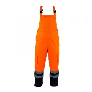 Lahti Pro Pantalon reflectorizant cu pieptar / portocaliu - 2XL 5903755069856