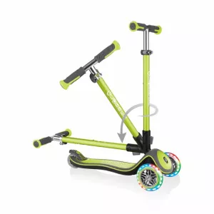 Globber Elite Deluxe Lights Verde