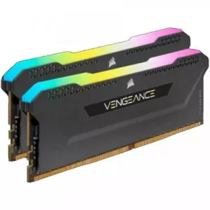 Corsair VENGEANCE RGB PRO SL 32GB (2x16GB) DDR4 DRAM 3600MHz C18 Memory Kit – Black CMH32GX4M2D3600C18
