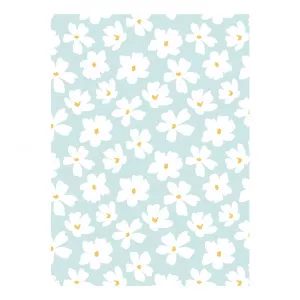 eleanor stuart Hârtie de împachetat No. 8 Floral, albastru-alb