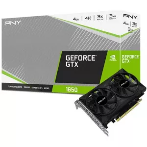PNY GeForce GTX 1650 Dual Fan 4GB, GDDR6, 128 Bit VCG16504D6DFPPB