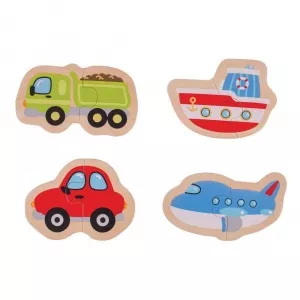 Bigjigs Mijloace de transport (8 piese)