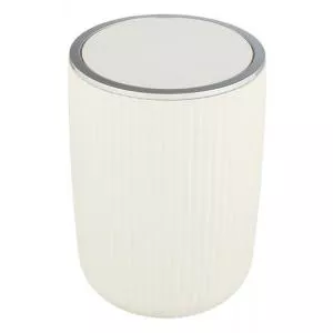 Wenko Cos de gunoi, Agropoli L, 5.5 L, 19 x 27 x 19 cm, plastic, crem