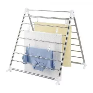 Wenko Uscator de rufe pliabil/ajustabil pentru cada, Profi, 10 m capacitate de uscare, 65 x 150 x 2.5 cm, ino/polipropilena