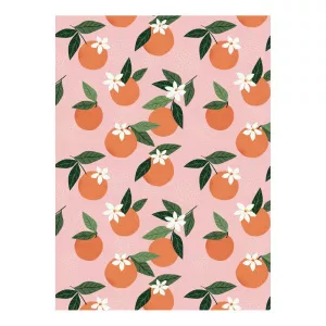eleanor stuart Hârtie de împachetat Floral No. 5 Orange