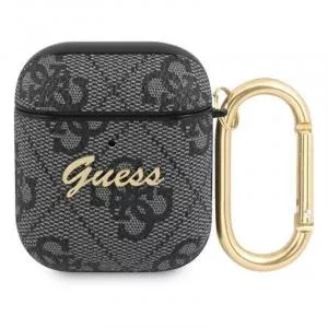 Guess Husa Airpods Generation 1/2 4G Script Logo Gri