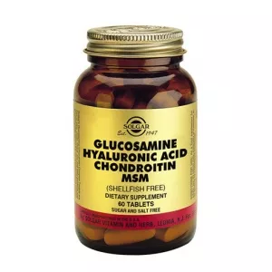 Solgar Glucosamine Hyaluronic Acid Chondroitin MSM / 60tabs.