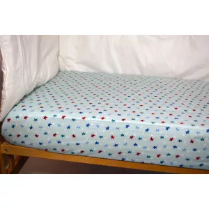 KidsDecor Cearceaf colorat stelute somnoroase cu elastic 70 x 120 cm
