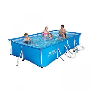 Bestway Piscina cu cadru metalic si filtru 400 x 211 x 81 cm
