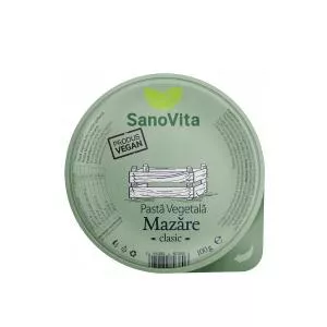 Sanovita Pasta Vegetala de Mazare Classic, 100g
