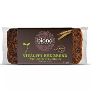 Biona Paine integrala de secara Vitality cu seminte germinate bio - 500g