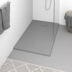 vidaXL Cădiță de duș, gri, 120x70 cm, SMC 148936