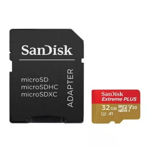 Sandisk   Extreme Plus, microSDHC, 32GB Clasa 10  + Adaptor microSD