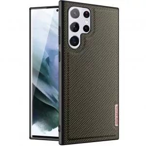 Dux Ducis Fino pentru Samsung Galaxy S22 Ultra 5G S908, Verde