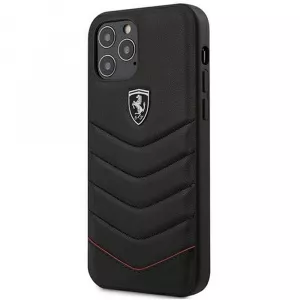 Ferrari iPhone 12 Pro Max Off Track Quilted Negru