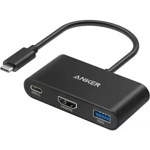 Anker PowerExpand 3-In-1 100W Power Delivery USB-C 4K HDMI USB 3.0 Gri A8339HA1